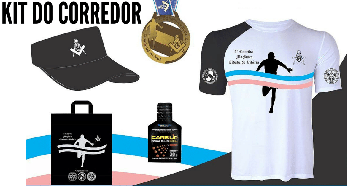 Falta 1 mês para a Corrida Maçônica: confira os itens do Kit do Corredor e garanta o seu!