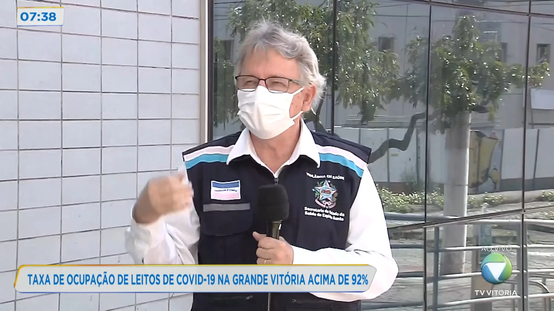 Taxa de ocupação de leitos de Covid-19 na Grande Vitória está acima de 92%