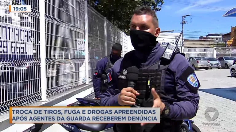 Suspeitos trocam tiros com agentes da Guarda e um deles é preso