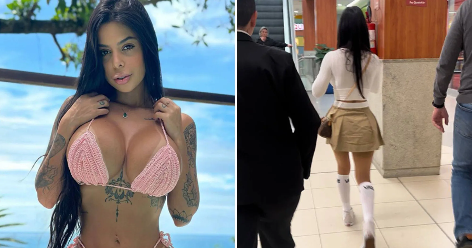 Influencer é expulsa de shopping por roupa curta: “Virou moda humilhar gostosa”