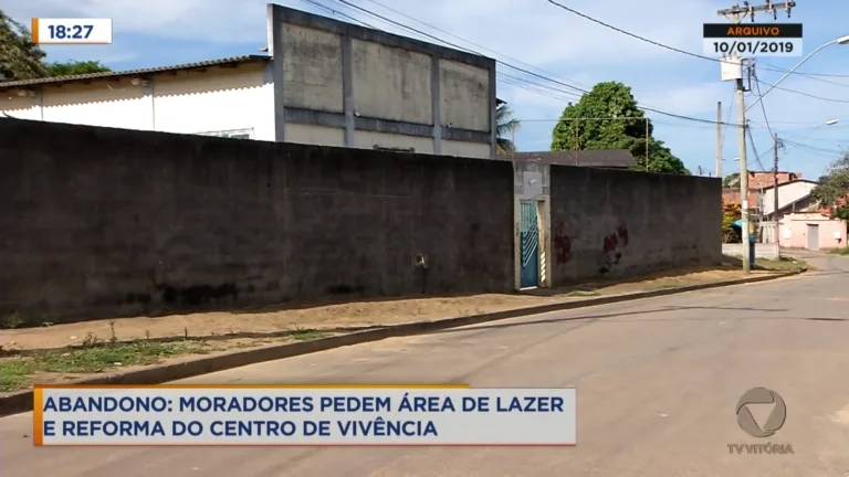 Moradores pedem área de lazer e reforma de centro de vivência
