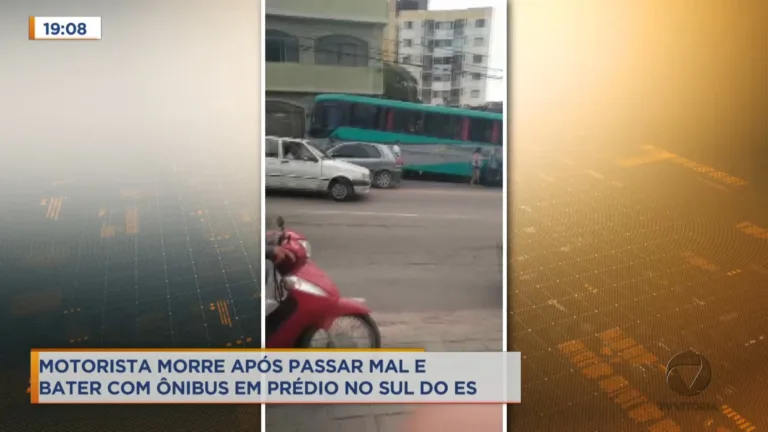 Motorista de ônibus passa mal dirigindo e morre