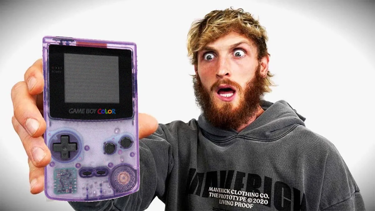 O polêmico Youtuber Logan Paul faz mesa usando 15 Game Boys originais