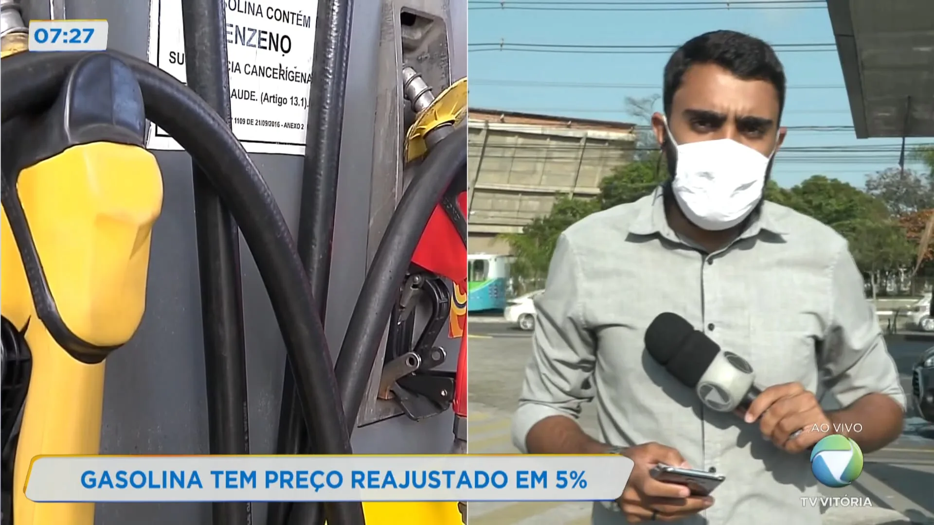 Gasolina tem preço reajustado em 5%