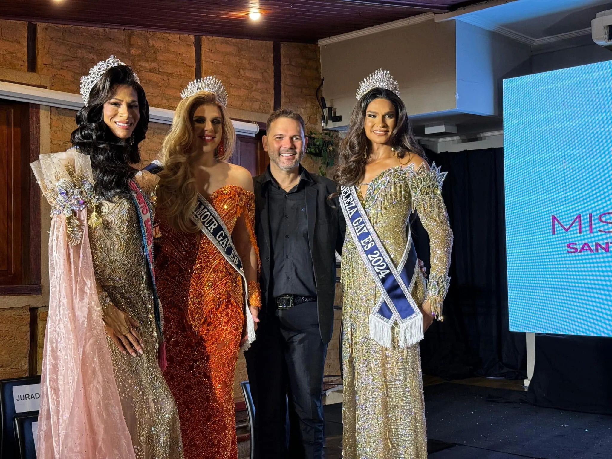 Promoter de 26 anos é eleita Miss ES Gay 2024; veja fotos (Foto: Pedro Permuy)