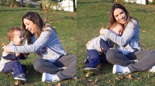 Patrícia Abravanel curte momentos de carinho ao lado do filho