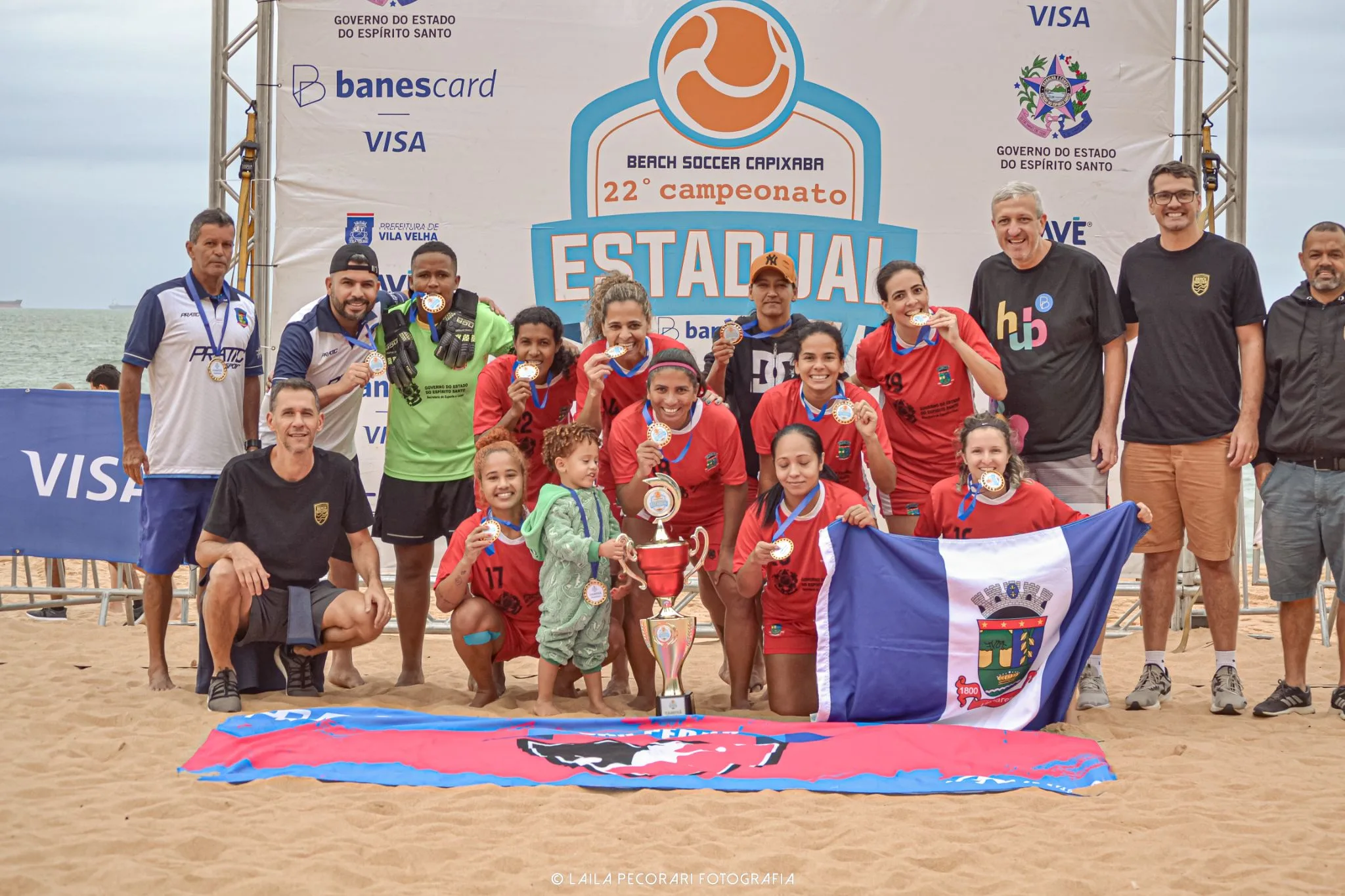 Linhares e Vila Velha conquistam o Campeonato Estadual de Seleções de Beach Soccer