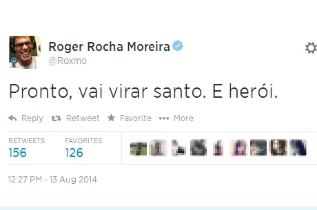 Vocalista da banda, Ultraje a Rigor, faz comentário sobre morte de Eduardo Campos no Twitter e  gera revolta