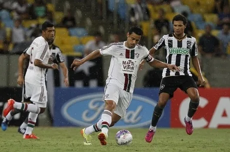 LANCEPRESS! – (Brazil Out) – Rio de Janeiro – 08.03.2015 – Foto de Wagner Meier/Lancepress! – Campeonato Carioca 2015 – Oitava Rodada – Fluminense x Botafogo – Local : Maracanã – NF: Fred e Willian Arão.