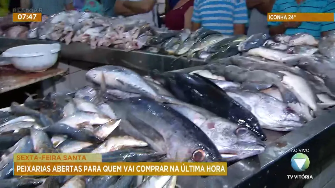 Sexta-feira Santa com grande movimento nas peixarias