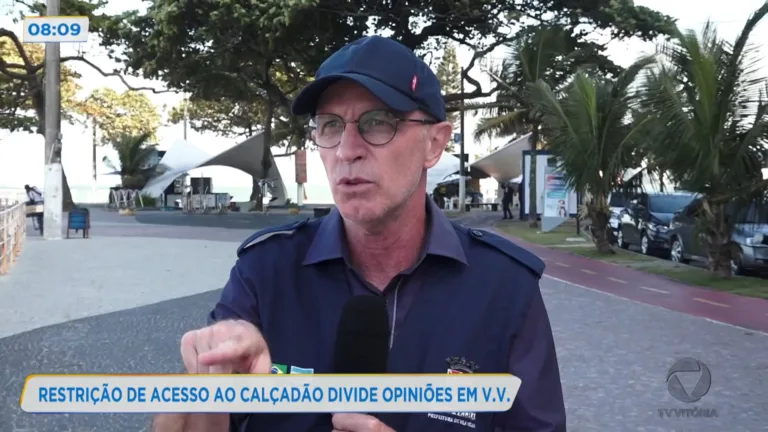 Restrição de acesso ao calçadão divide opiniões em Vila Velha