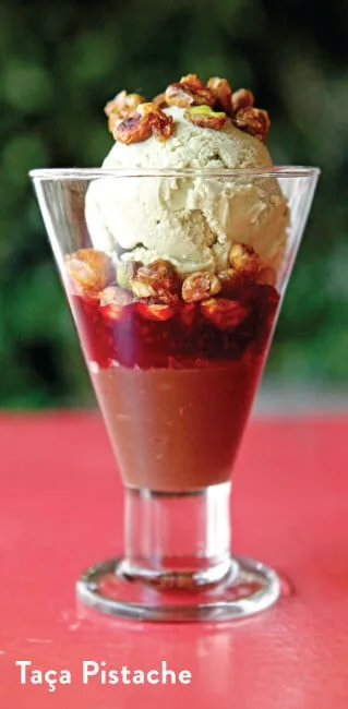 Taça Pistache, serve até duas pessoas, Chocolateria Brasil, R$ 36 (Foto: Chocolateria Brasil/Reprodução)