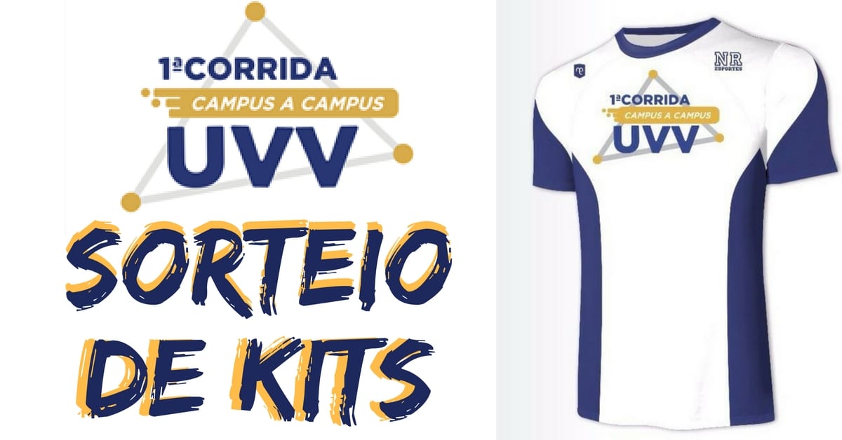 Sorteio de inscrições! Conheça a camisa e a medalha da 1ª Corrida Campus a Campus UVV