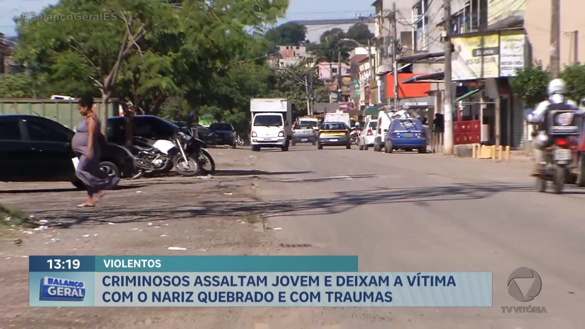 Mulher é agredida por criminosos em assalto