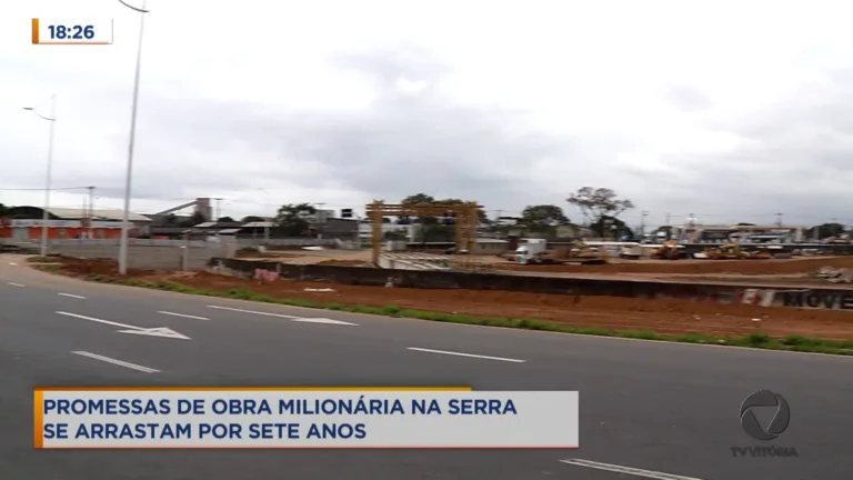 Promessa de obra milionária se arrasta há 7 anos