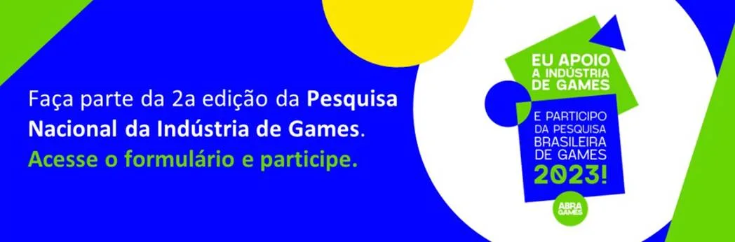 Abragames faz mapeamento de estúdios brasileiros para a 2ª Pesquisa Nacional da Indústria de Games