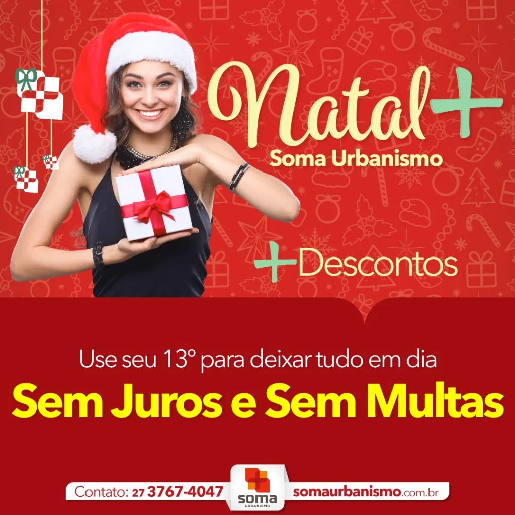 Soma Urbanismo promove campanha de Natal com descontos para clientes