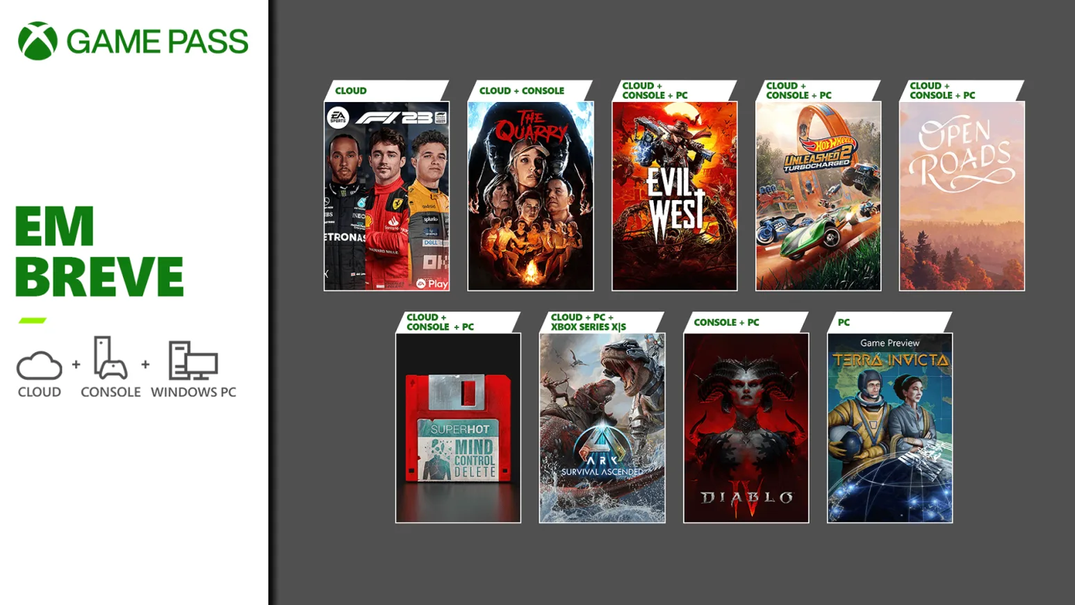 Chegando ao Xbox Game Pass: Diablo IV, The Quarry e muito mais