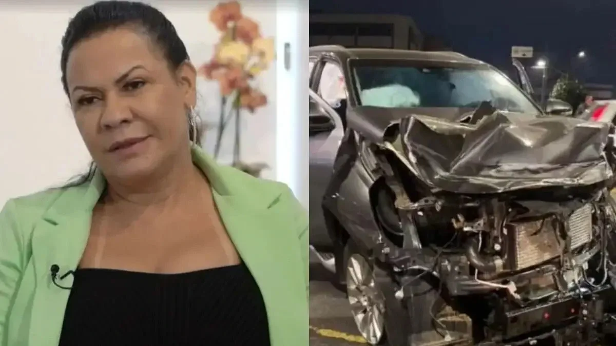 Mãe de Marília Mendonça se envolve em acidente de carro e quebra costelas