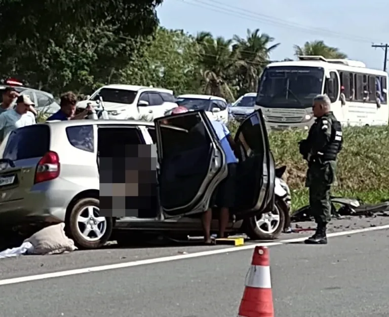 Duas pessoas morrem em acidente grave na BR-101 em São Mateus