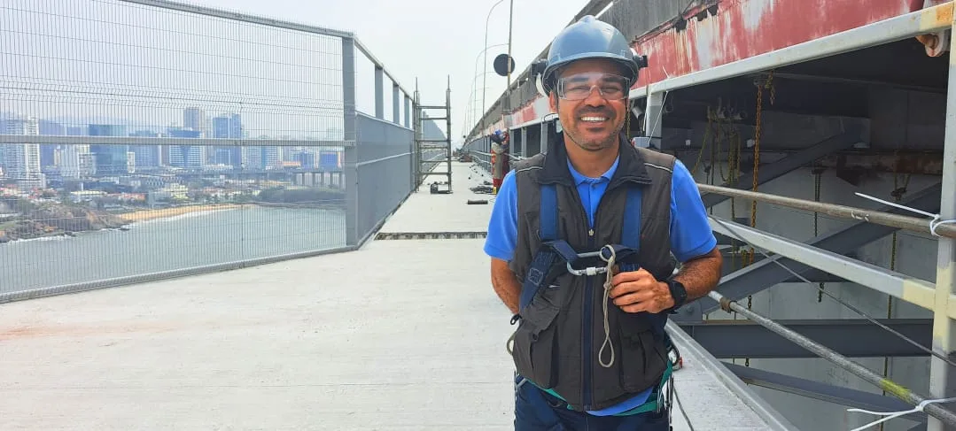 Após perder amigo na Terceira Ponte, técnico trabalha em obra que irá prevenir suicídios