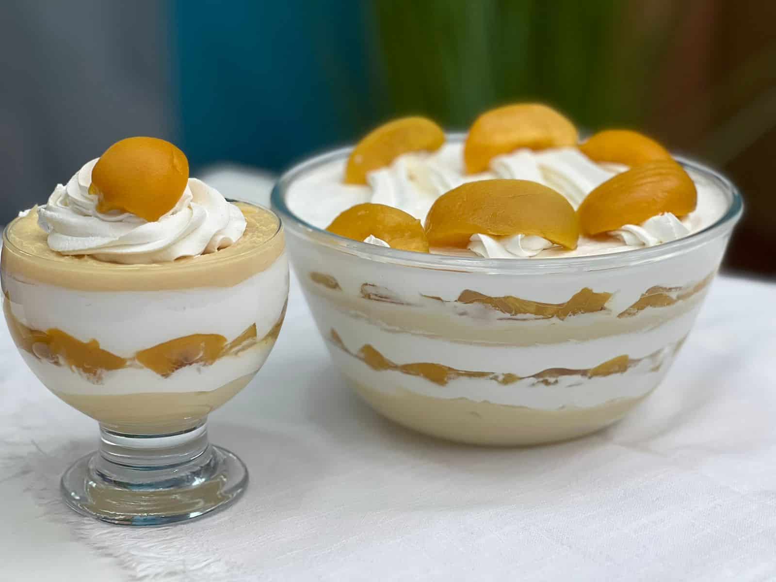 Gelado de pêssego na travessa: a sobremesa perfeita para o Dia das Mães!