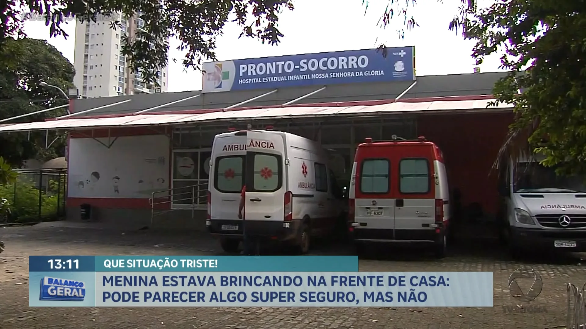 Menina estava brincando na frente de casa: pode parecer algo super seguro, mas não