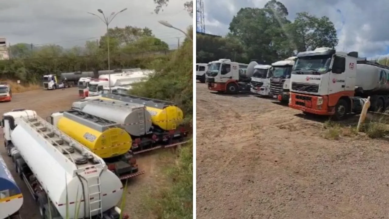 Tanqueiros paralisam atividades no ES e afetam abastecimento nos postos