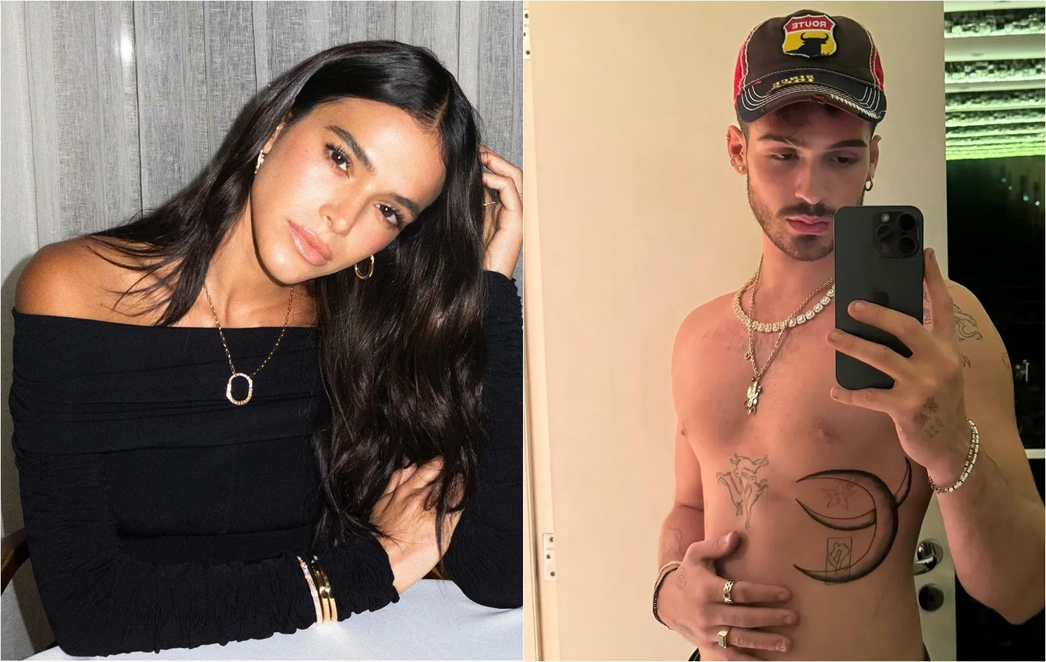 Bruna Marquezine e João Guilherme são flagrados trocando beijos em after da Anitta