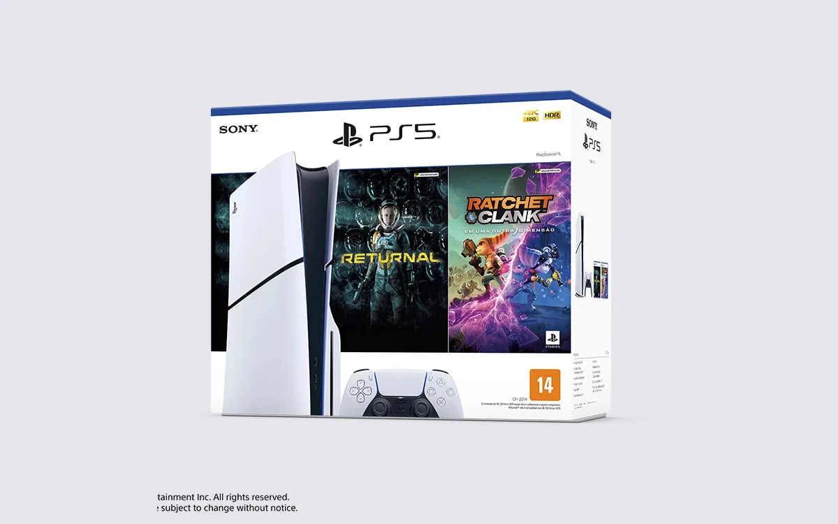 Novo pack do PlayStation 5 com dois jogos chega ao Brasil