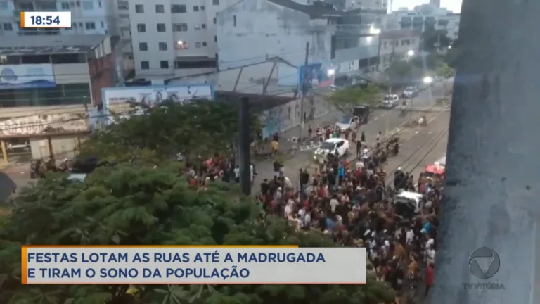 Festas lotam as ruas até a madrugada e tiram o sono da população