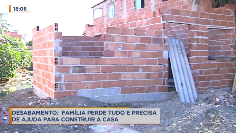 Família que perdeu casa consegue doações para a reconstrução