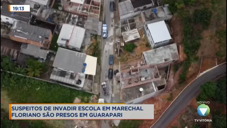 Polícia prende em Guarapari suspeitos de invadirem escola em Marechal Floriano