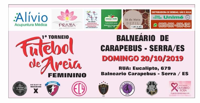 Agenda Esportiva: 1º Torneio de Futebol de Areia Feminino