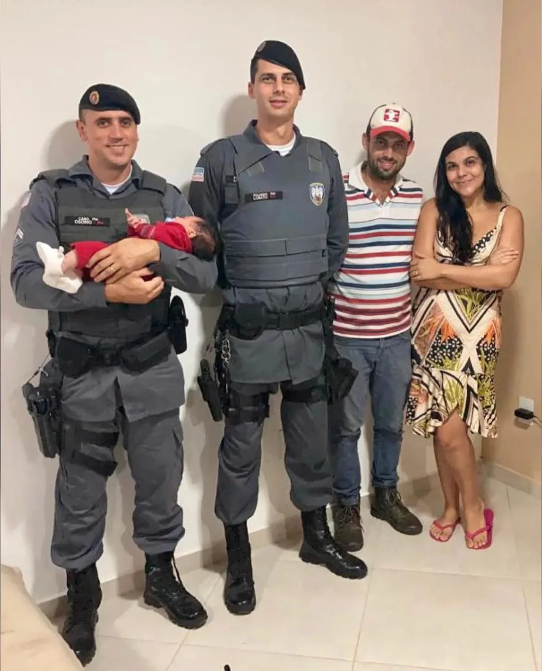 Bebê engasga e é socorrido por policiais militares em Iúna