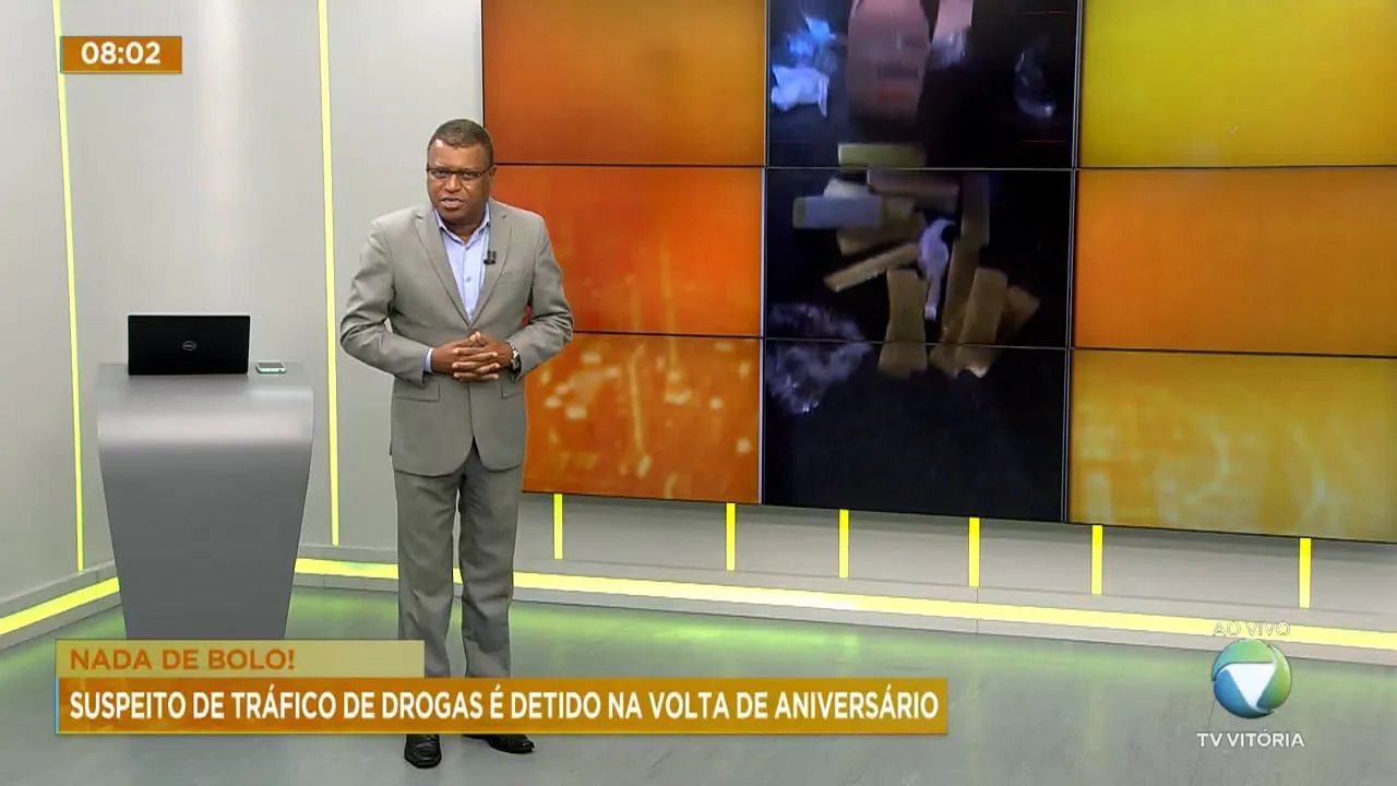 Suspeito de tráfico de drogas é detido na volta de aniversário