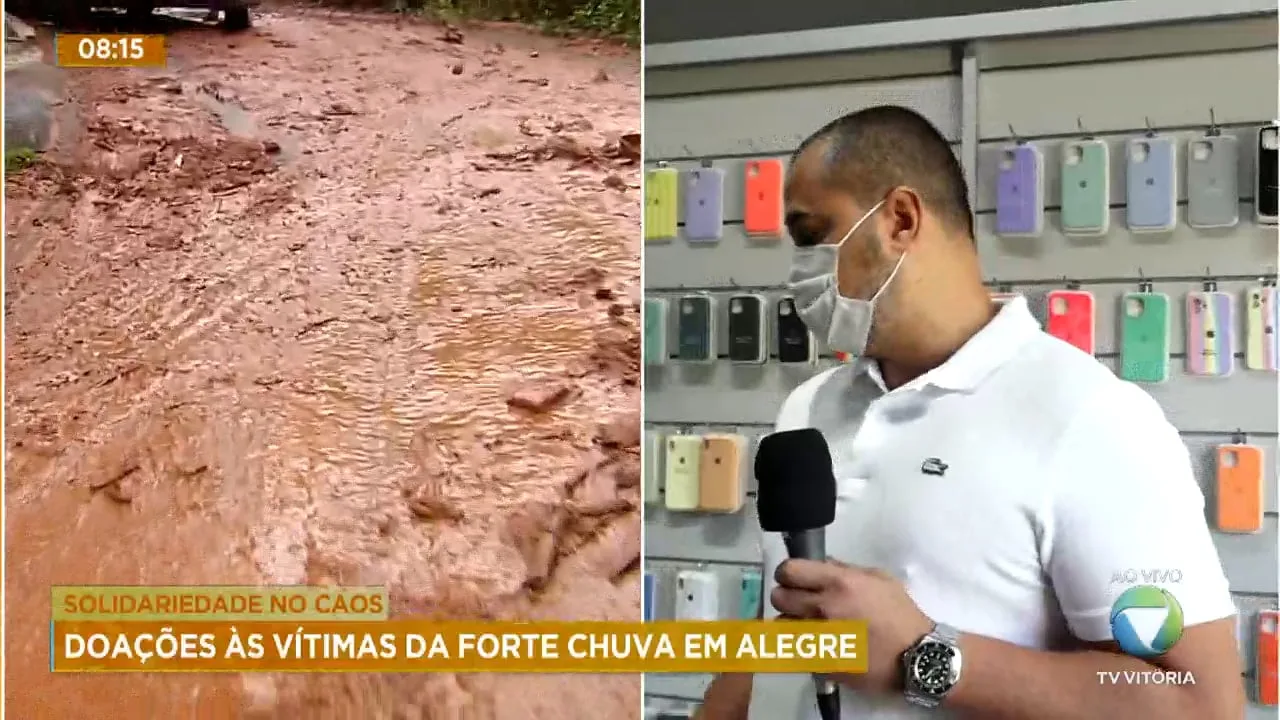 Doações às vítimas da chuva de Alegre