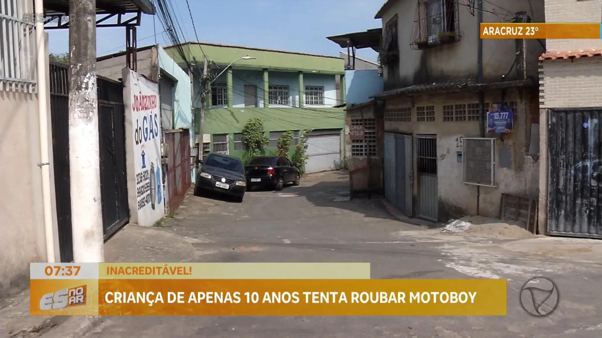 Criança de apenas 10 anos tenta roubar motoboy