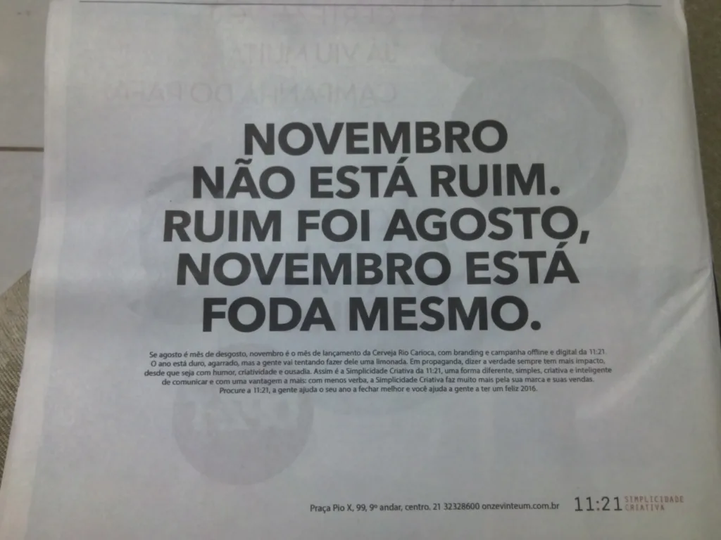 anúncio da agência 11 21