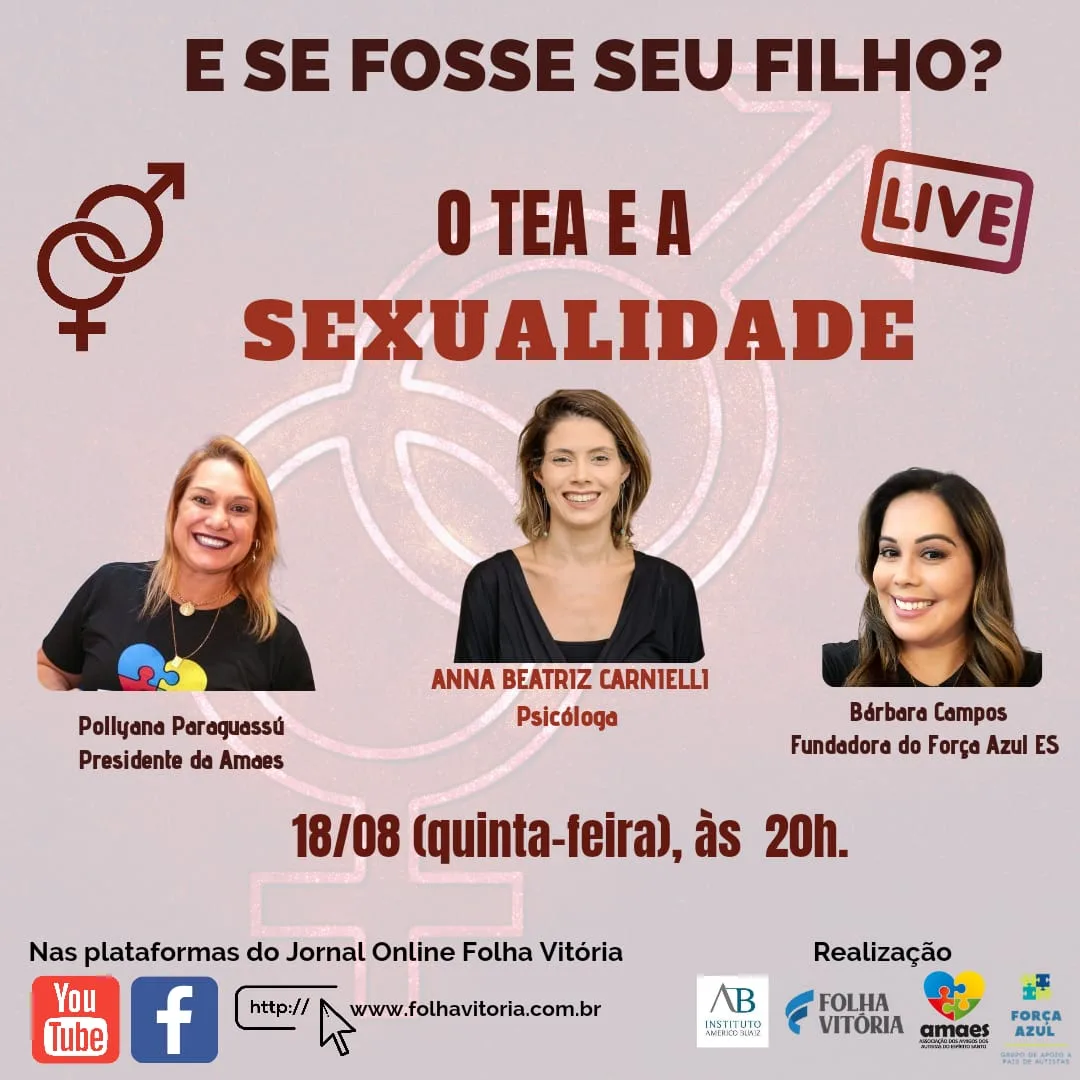 "E se fosse seu filho?": Autismo e a sexualidade é tema de live nesta quinta-feira