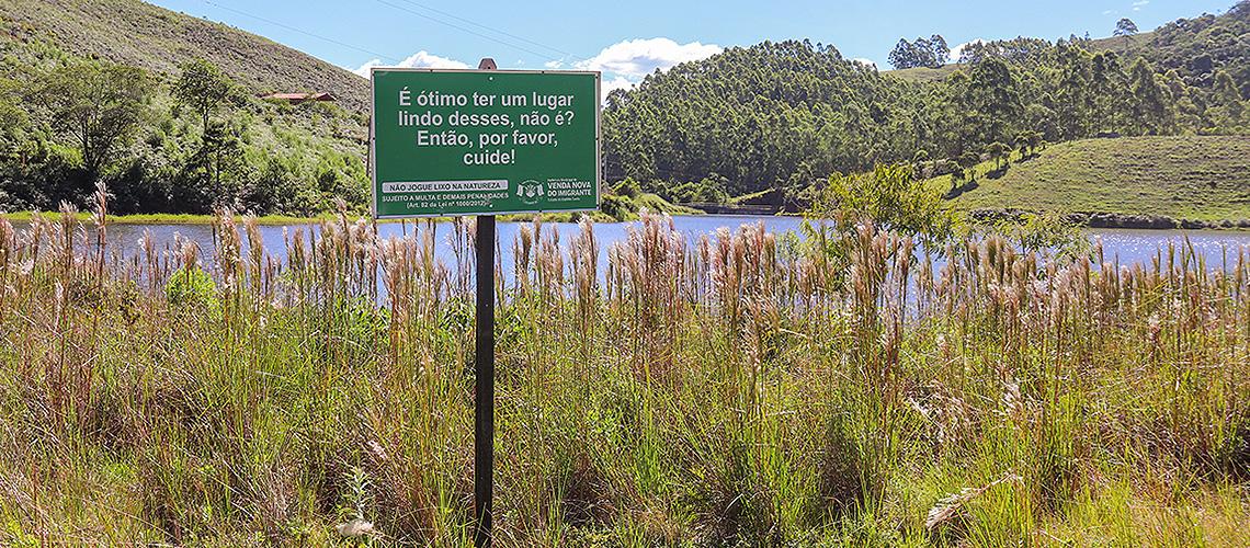 Pontos turísticos de Venda Nova recebem sinalização ambiental