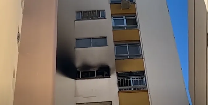 Pane elétrica causa incêndio em apartamento no Centro de Vitória