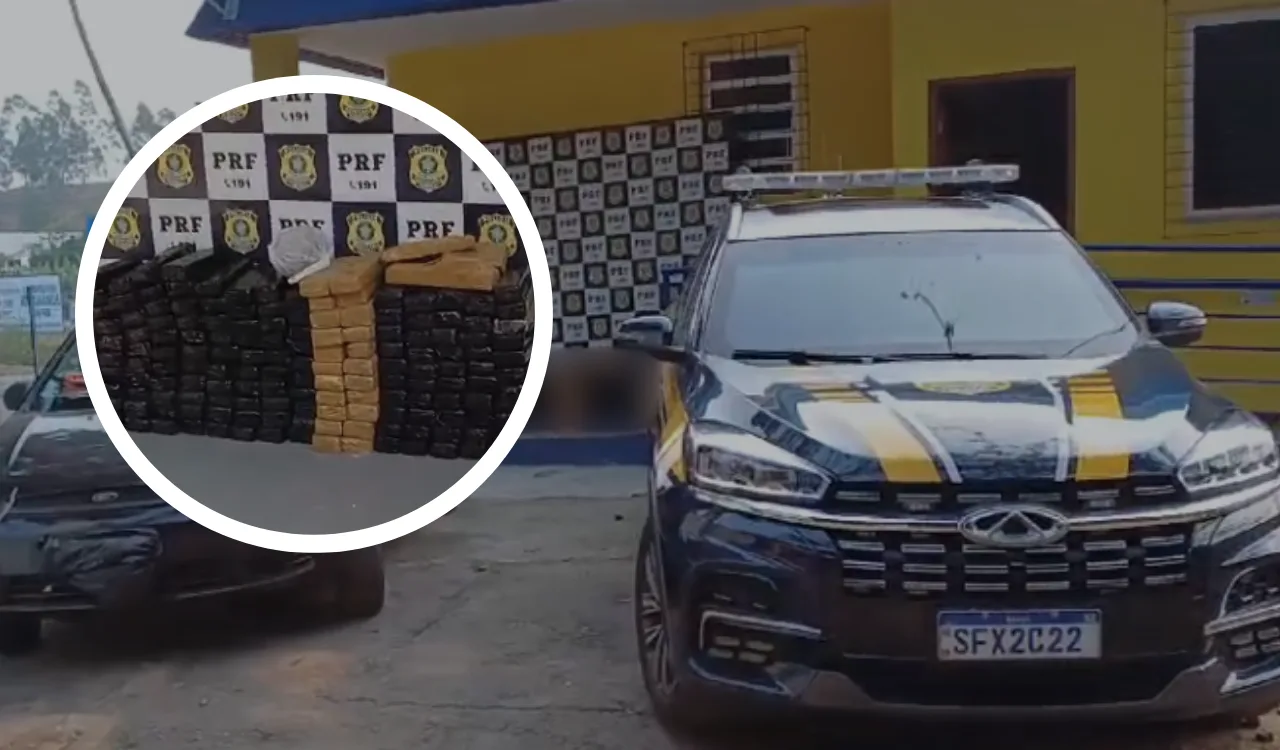 Motorista é preso na BR-101 com 135 kg de maconha no porta-malas