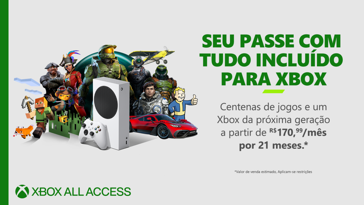 Xbox All Access chega ao Brasil com Xbox Series S e Game Pass Ultimate