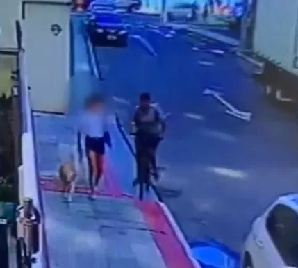 VÍDEO | Mulher sofre tentativa de assalto enquanto passeava com cachorro em Itapuã