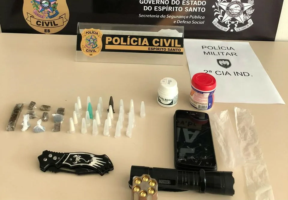 Suspeito de tráfico de drogas é preso durante operação em Conceição do Castelo