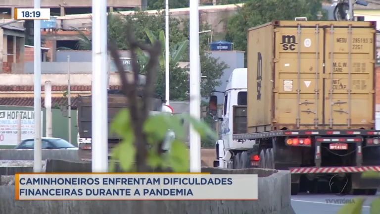Caminhoneiros enfrentam dificuldades financeiras com a pandemia