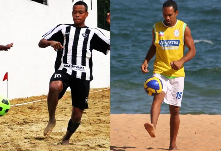 Pai e filho duelam por vaga na semifinal do Vitória Beach Soccer Cup