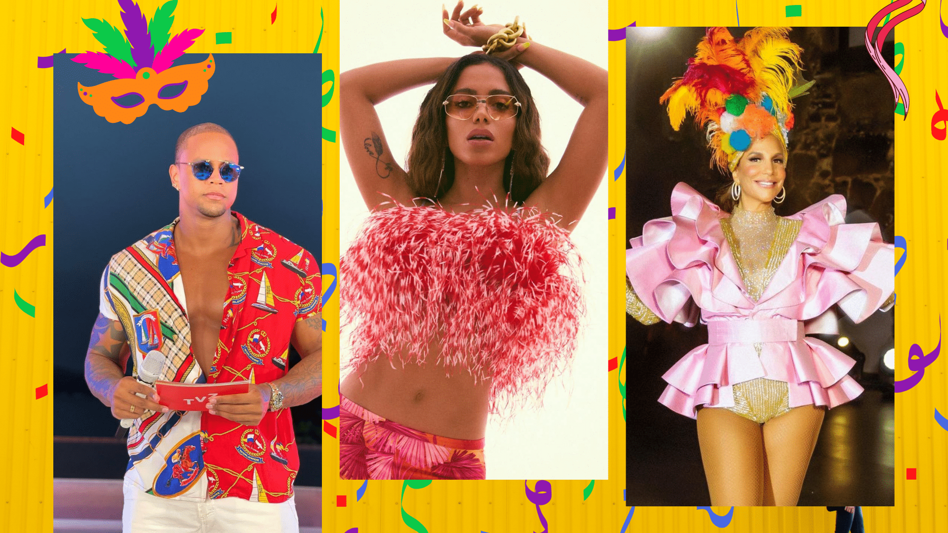 Léo Santana, Anitta e Ivete Sangalo agitam a programação de Carnaval