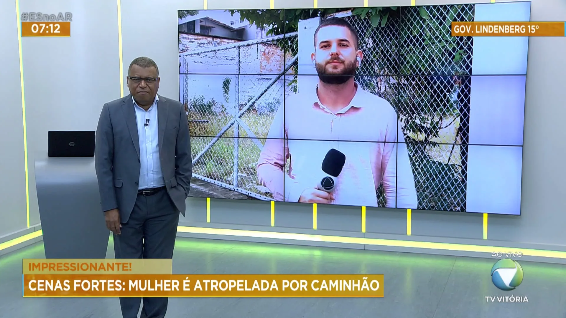 Mulher é atropelada por caminhão